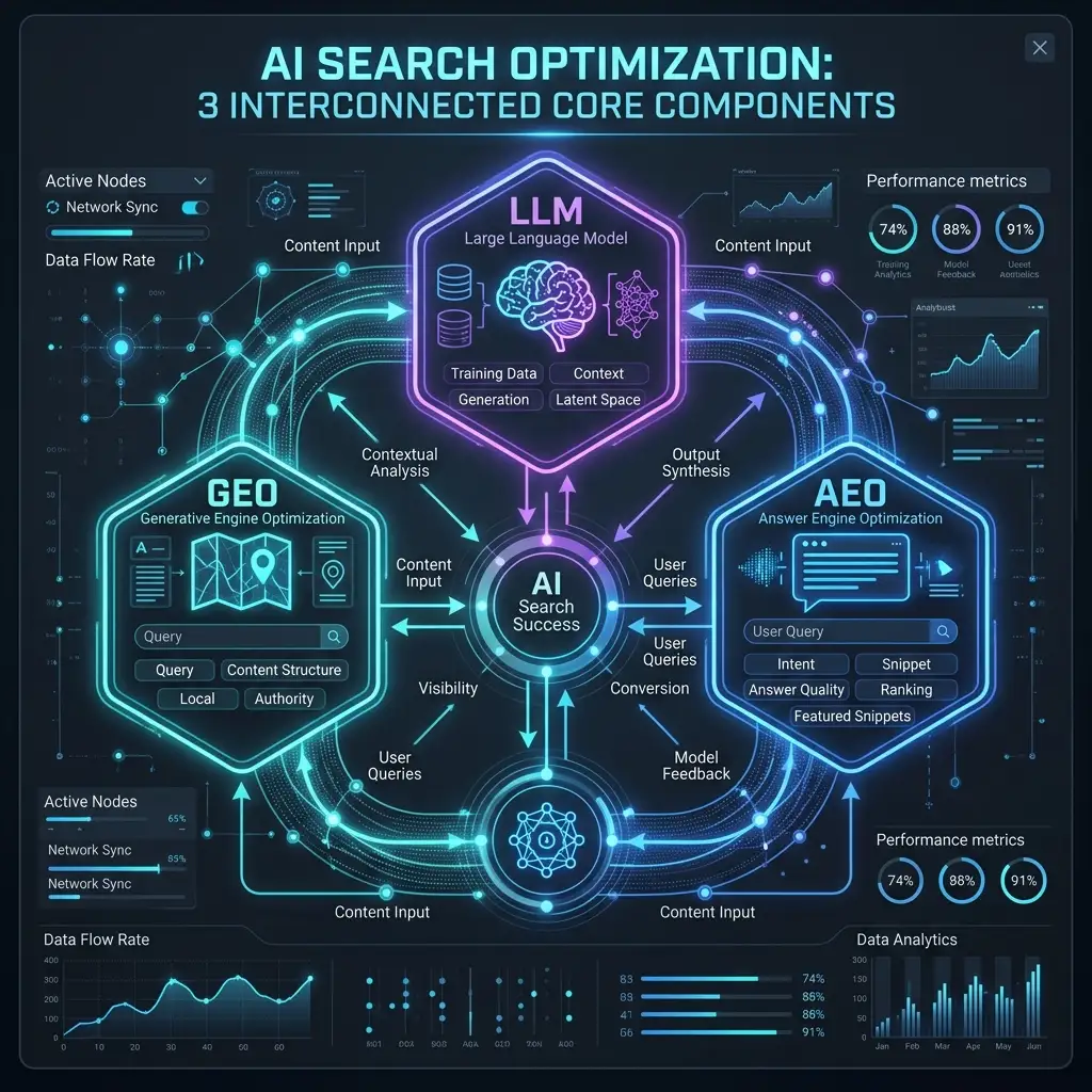 3 Core Components of AI Search Optimization