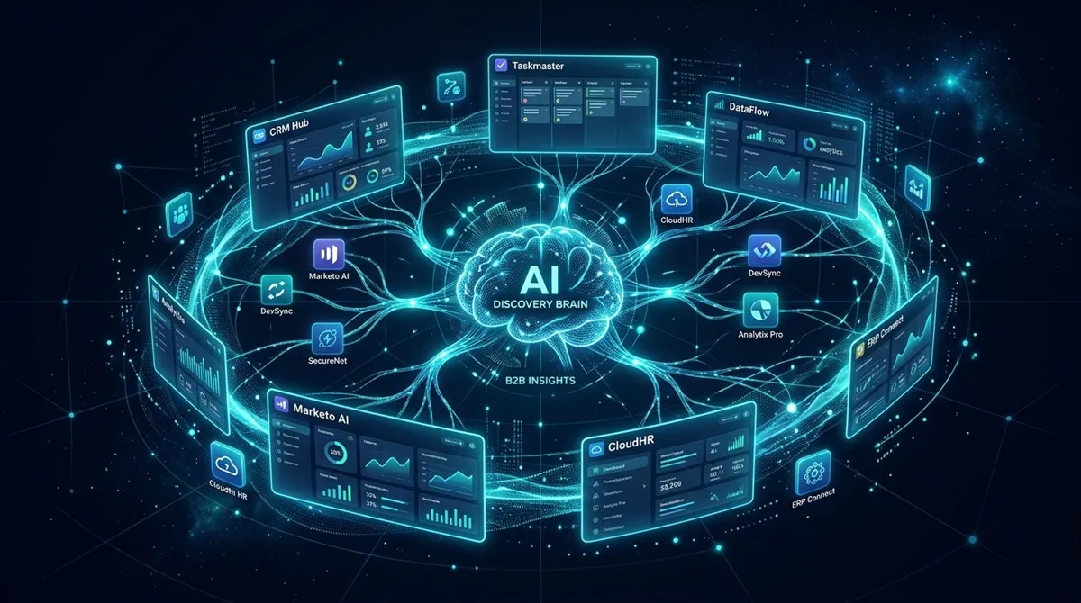 GEO for B2B brands - B2B vendor AI research discovery visualization